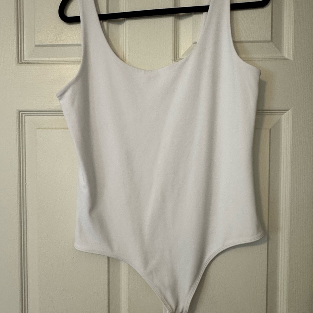 Women’s White Body Contour Bodysuit